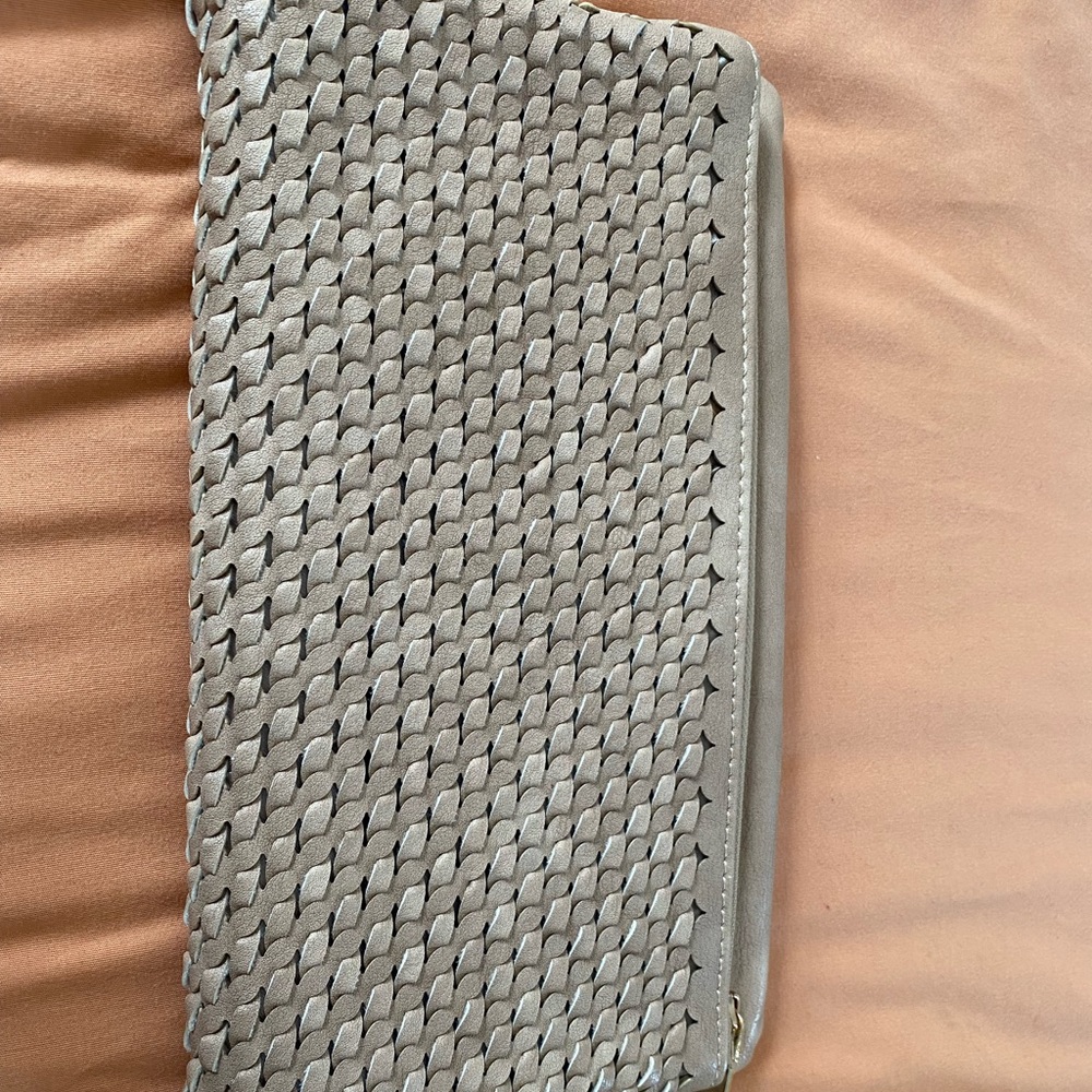 Urban Expressions Stitch Fix Neela Woven Flap Clutch with Chain Strap
